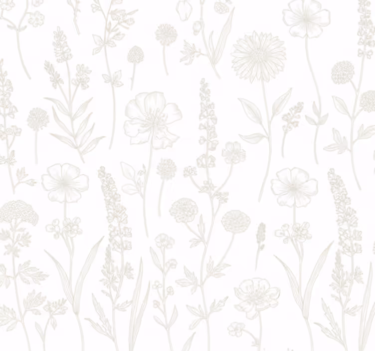 Papel tapiz para sala bosque de bocetos botánicos - TenVinilo