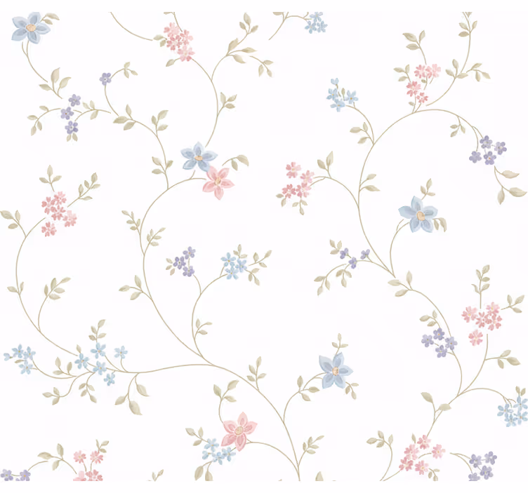 Papel tapiz recámara matrimonial sendero de pradera clásico - TenVinilo