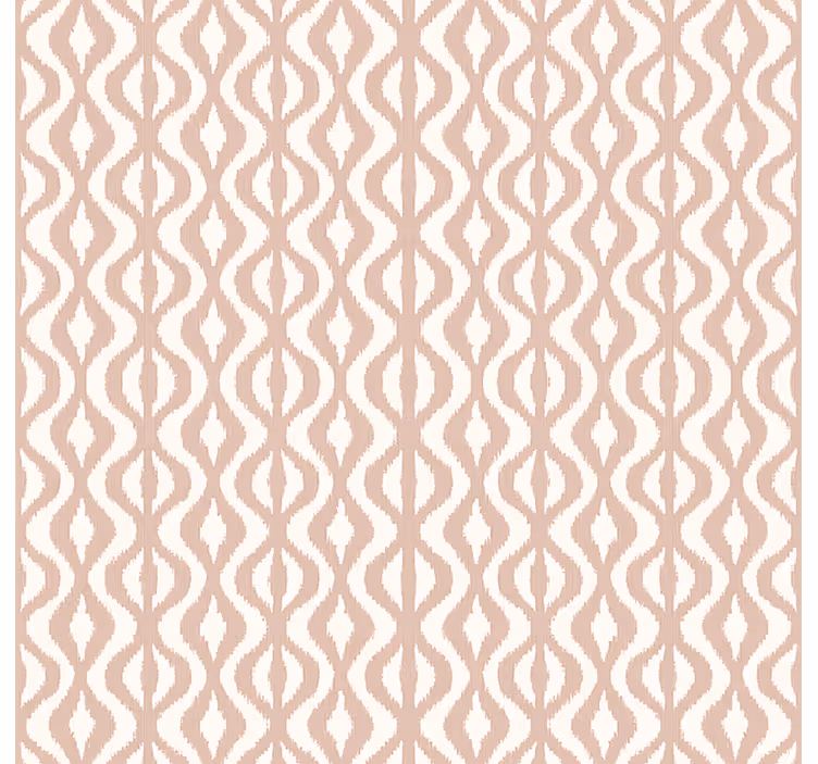 Papel tapiz recámara matrimonial rosa polvoriento geométrico - TenVinilo