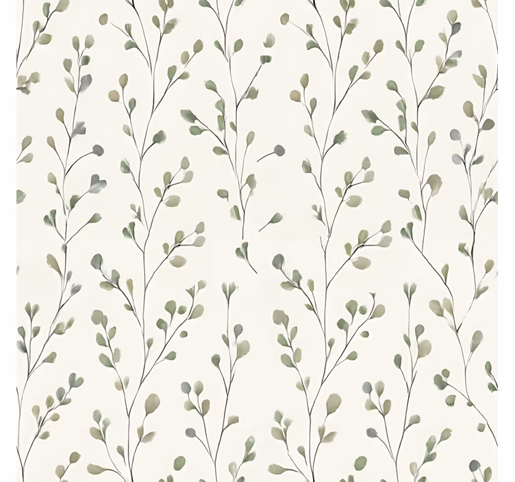 Papel tapiz para sala floral pequeño - TenVinilo