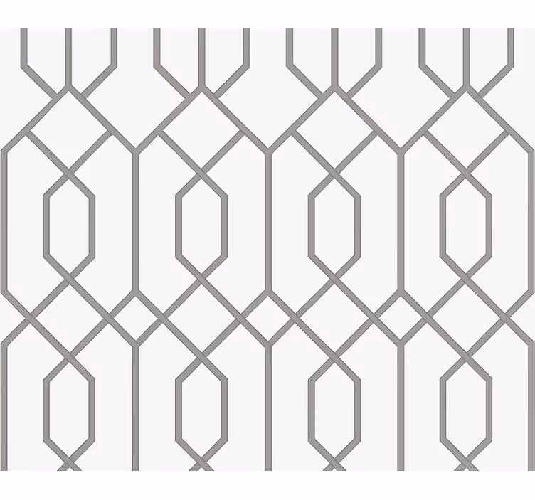 Papel tapiz para sala geométrico gris - TenVinilo