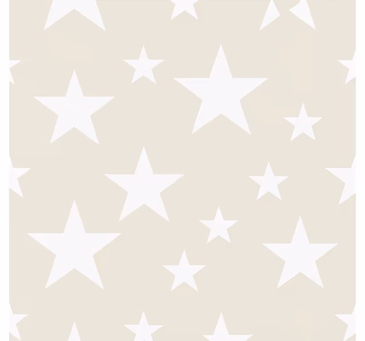 Papel tapiz infantil estampado de grandes estrellas grises - TenVinilo