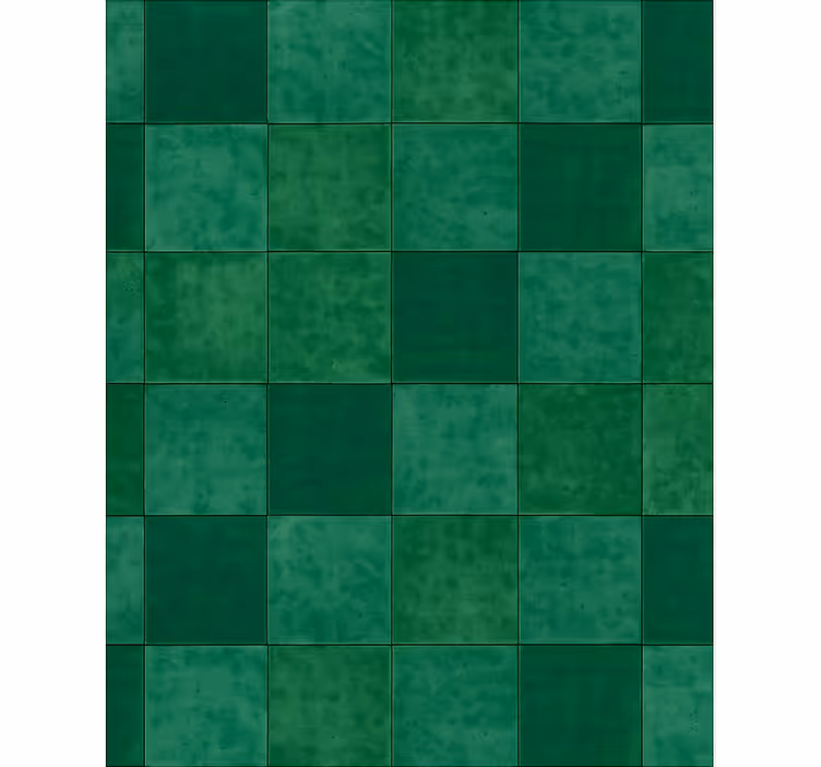 Papel tapiz cocina efecto azulejo esmeralda - TenVinilo