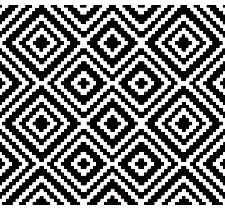 Papel tapiz para sala diseño de cuadrados blancos y negros - TenVinilo