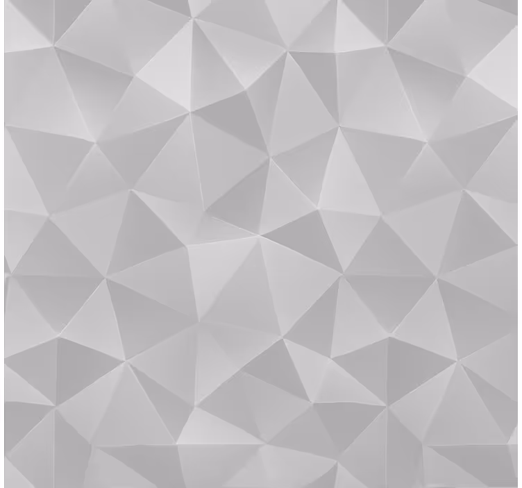 Papel tapiz para sala triángulos 3d gris claro - TenVinilo