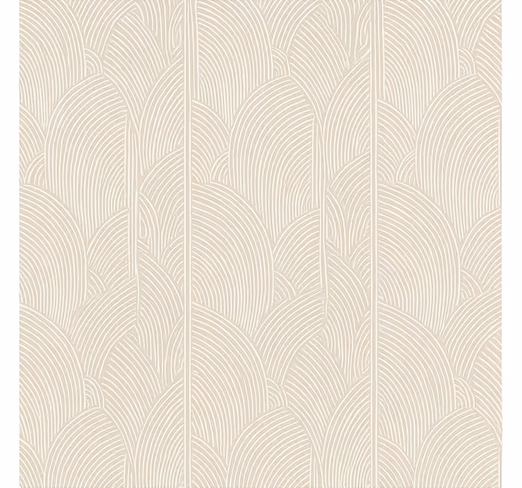 Papel tapiz para sala patrón geométrico de arcos suaves - TenVinilo