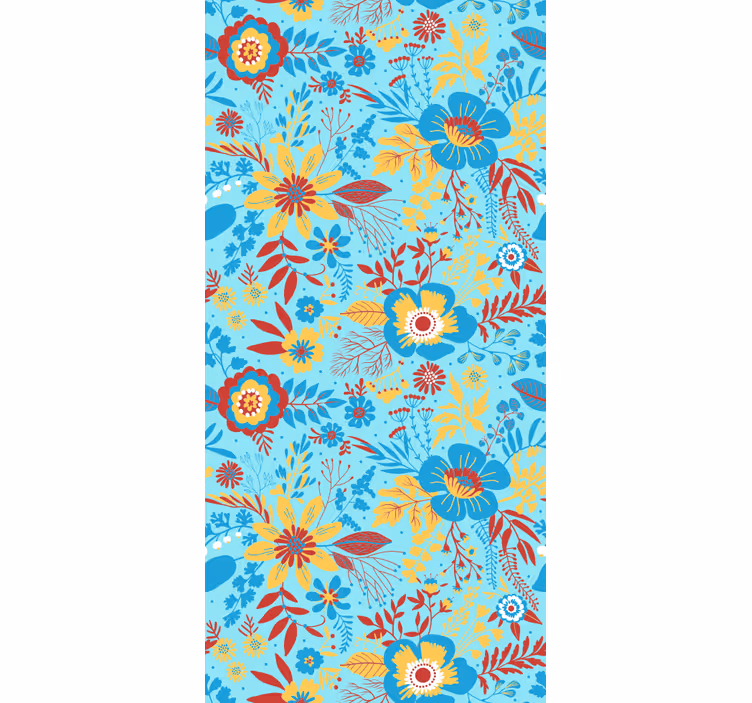 Papel tapiz flores flores de primavera - TenVinilo