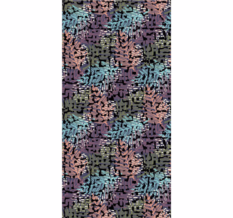 Papel tapiz floral colorido y vibrante - TenVinilo