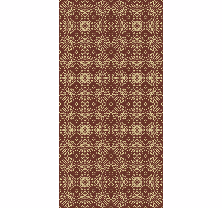 Papel tapiz recámara matrimonial con diseño geométrico - TenVinilo
