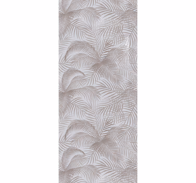 Papel tapiz para recámara botánico elegante gris años 80 - TenVinilo