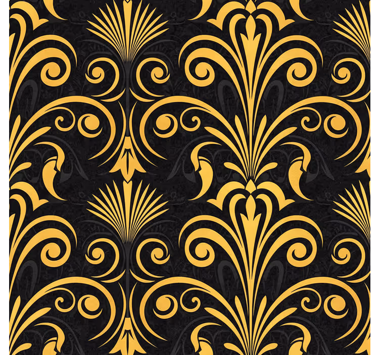 Papel tapiz recámara matrimonial negro y dorado - TenVinilo