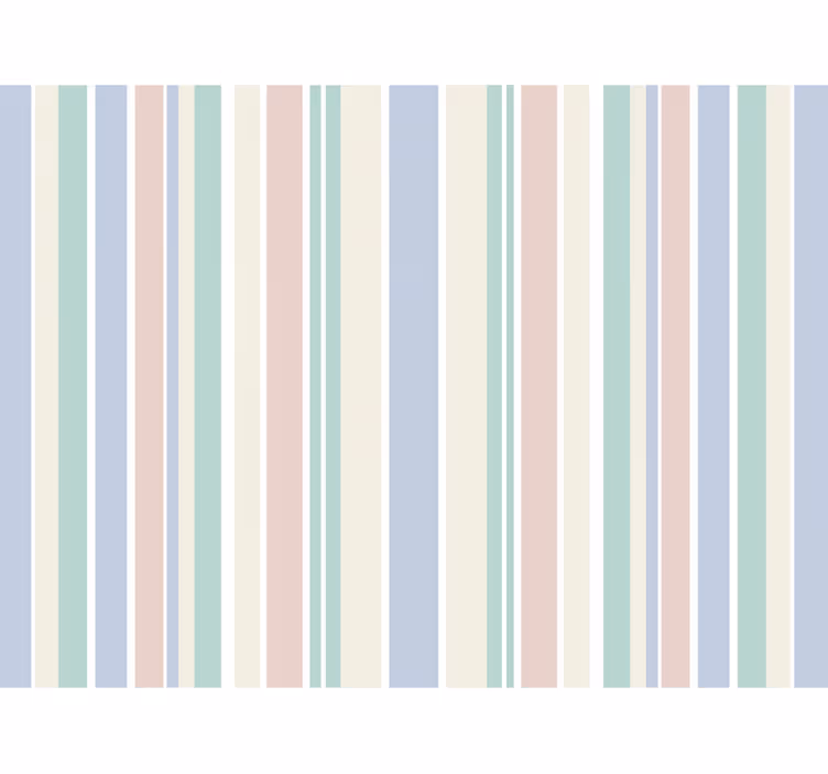 Papel tapiz rayas verticales tonos pastel claros - TenVinilo