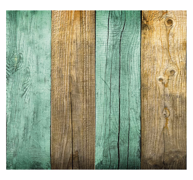 Papel tapiz rústico textura de tablones de madera coloridos - TenVinilo