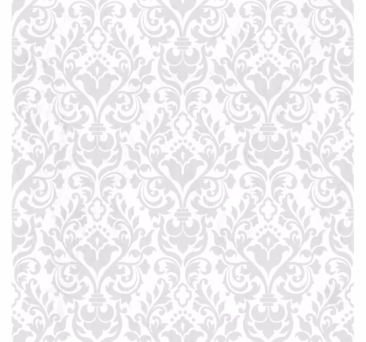Papel tapiz blanco damasco grunge - TenVinilo