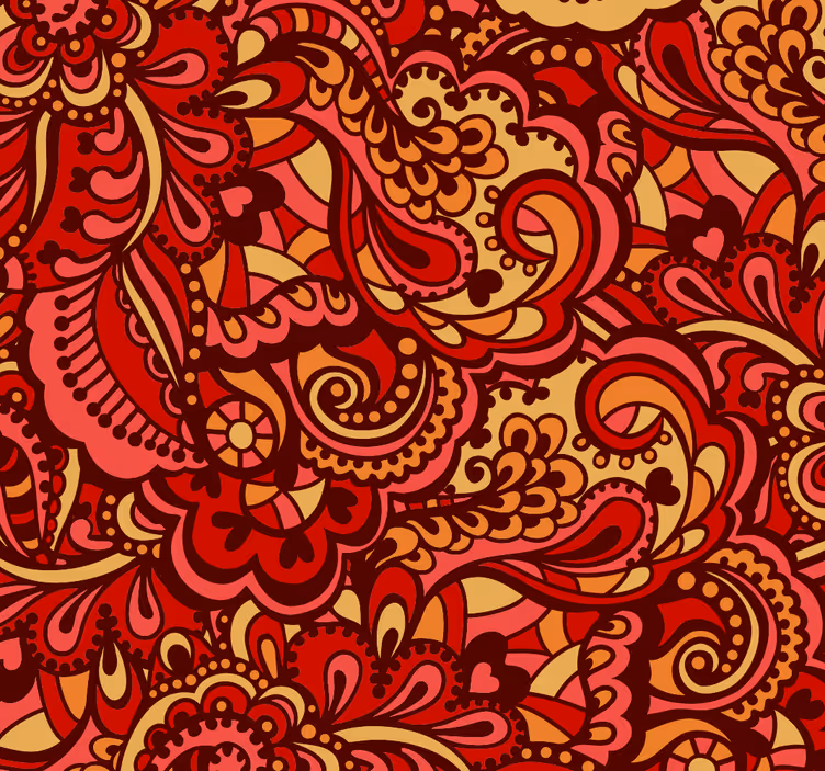 Papel pintado salón de formas doradas - TenVinilo