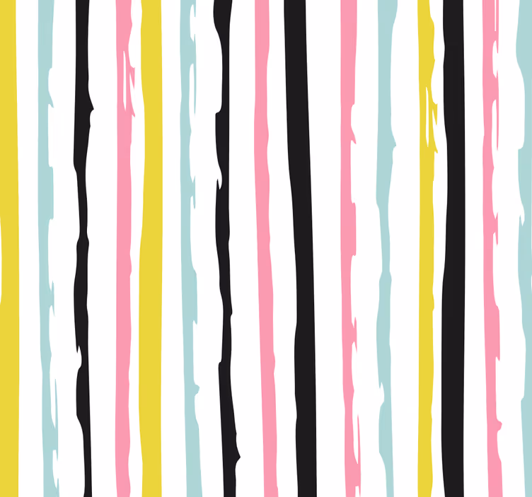 Papel pintado rayas finas de colores - TenVinilo