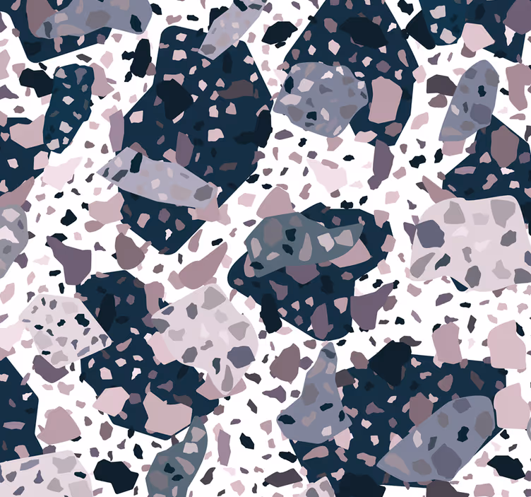 Papel pintado mármol patrón terrazzo dorado - TenVinilo