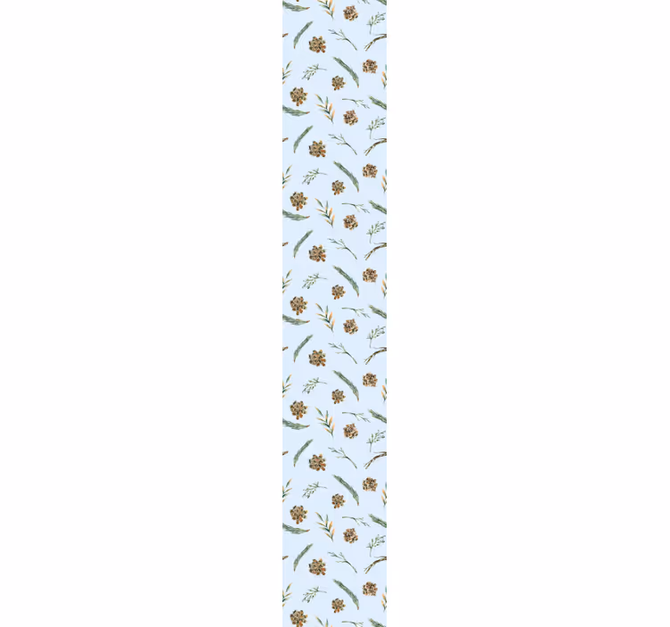 Papel pintado floral acuarela azul - TenVinilo