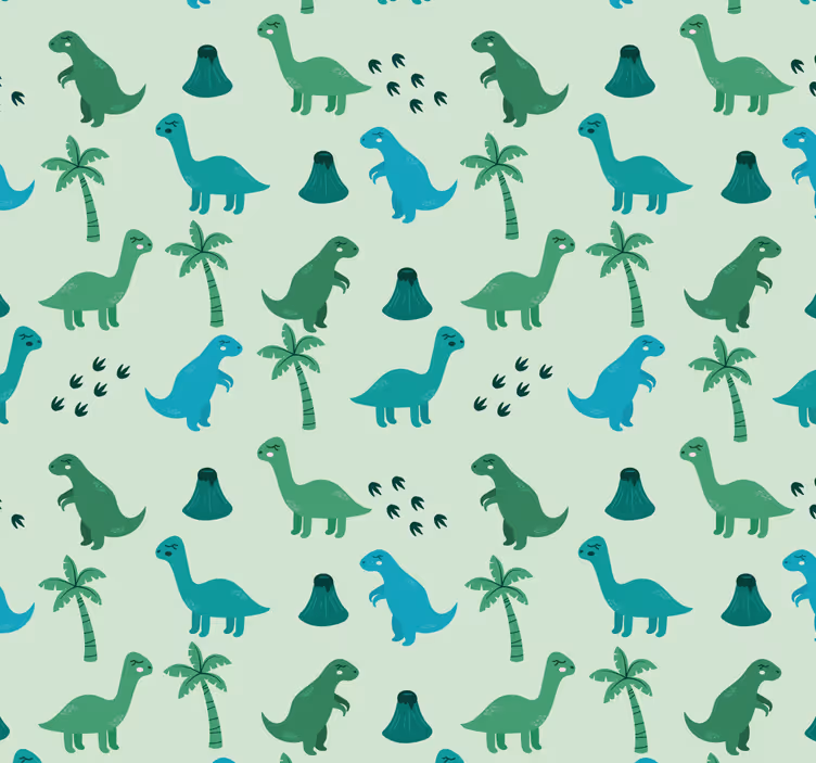 Papel tapiz dinosaurios motivos de dinosaurios - TenVinilo