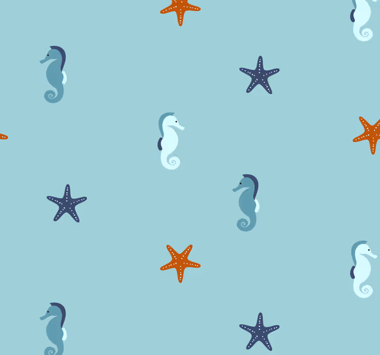 Papel pintado infantil estilo marinero - TenVinilo