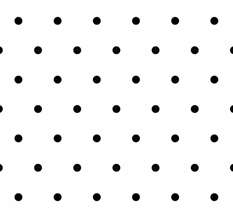 Papel pintado lunares sobre fondo blanco - TenVinilo