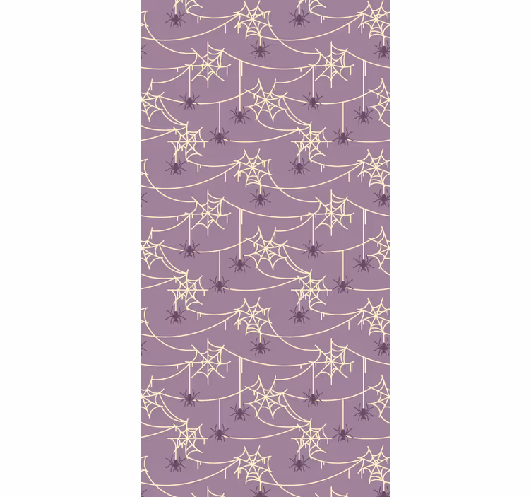 Papel pintado morado arañas y telarañas - TenVinilo