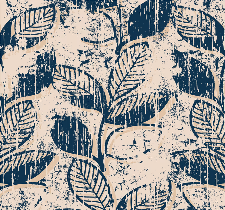 Papel pintado retro Patrón vintage grunge - TenVinilo