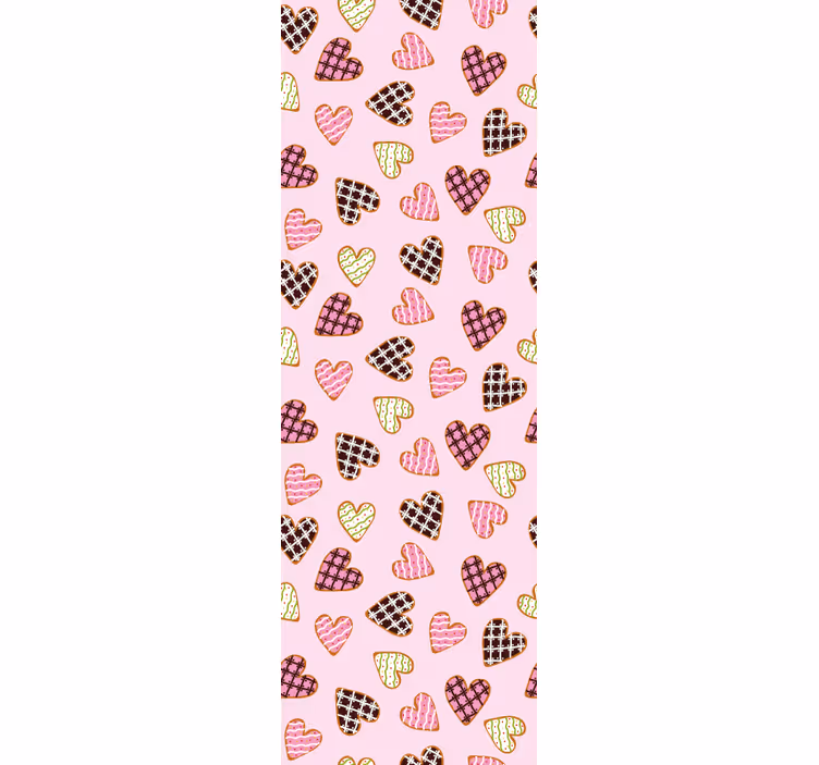 Papel pintado moderno Galletas de corazón lindo - TenVinilo