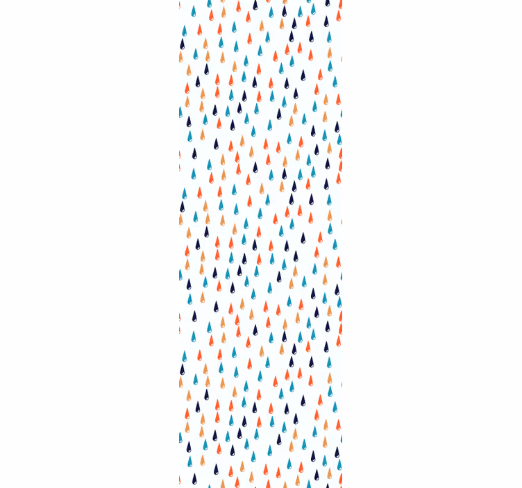 Papel pintado moderno Gota de lluvia de colores - TenVinilo