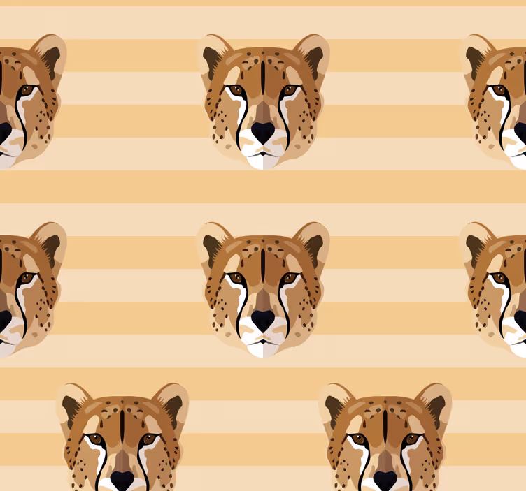 Papel tapiz animales patrón de rayas de guepardo - TenVinilo