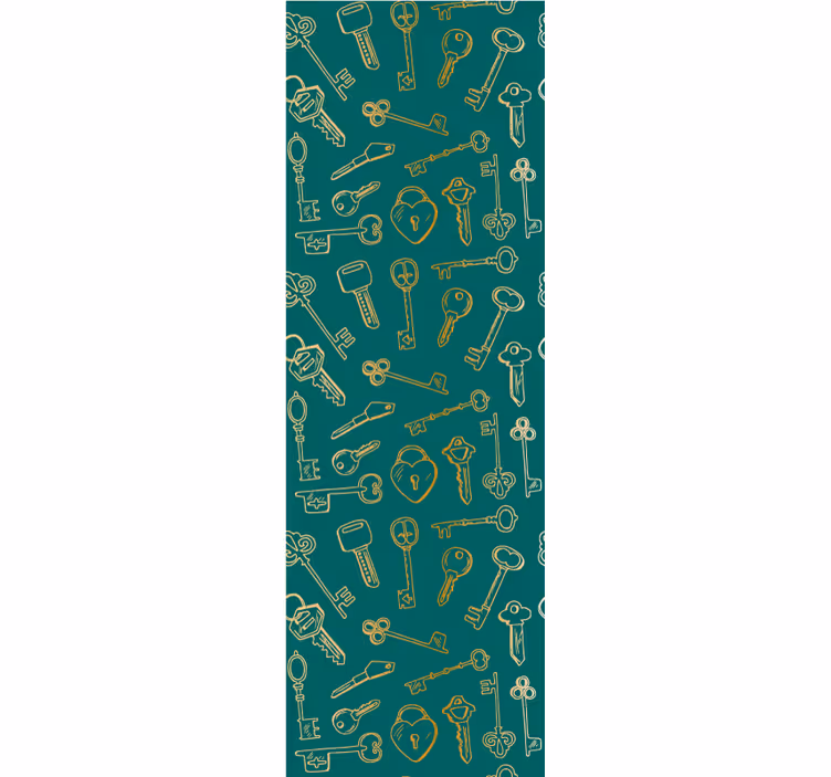 Papel tapiz ornamental patrones clave vintage - TenVinilo