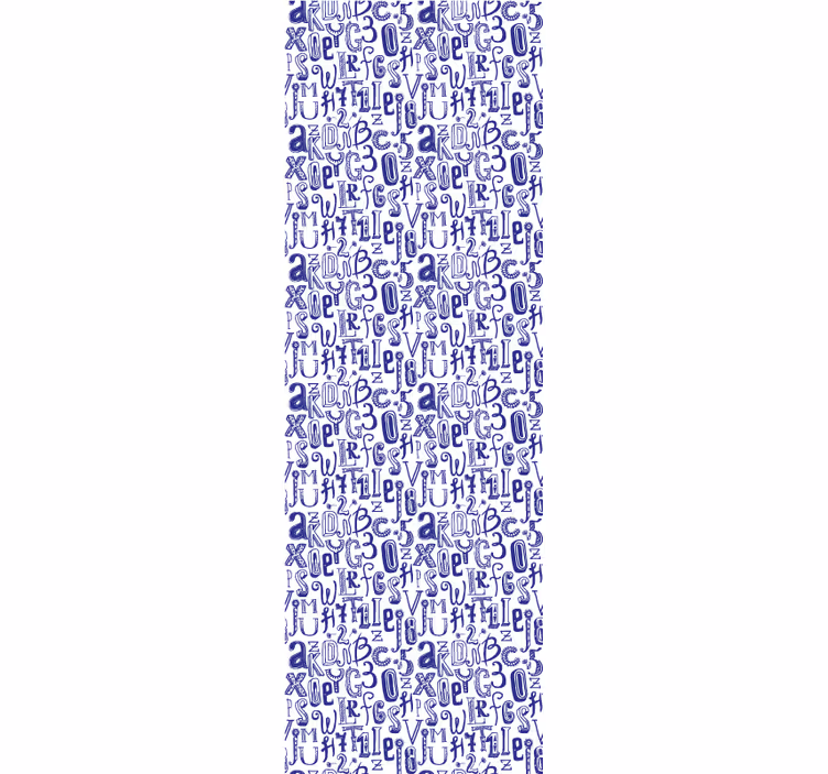 Papel pintado letras Palabras y números - TenVinilo