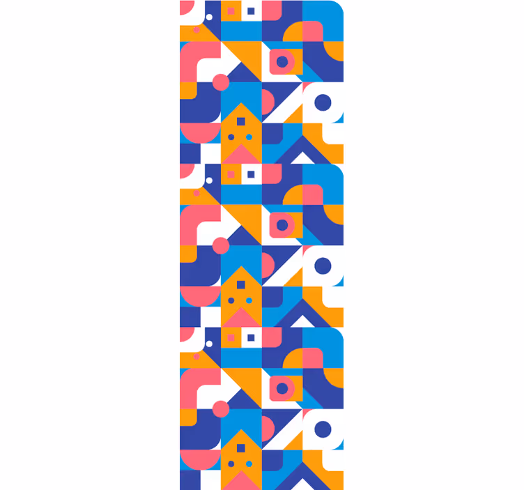Papel texturas Mosaico de formas geométricas de colores - TenVinilo