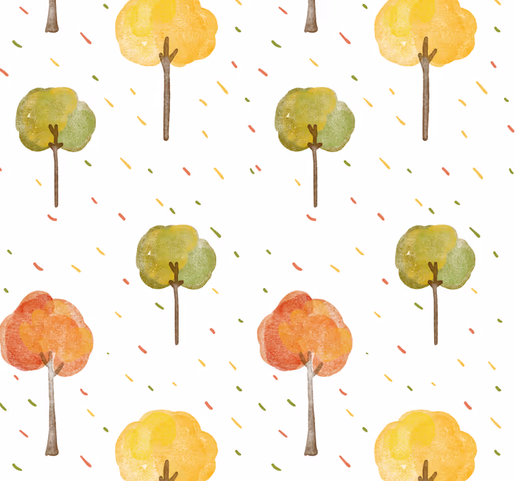 Papel pintado de plantas de otoño - TenVinilo
