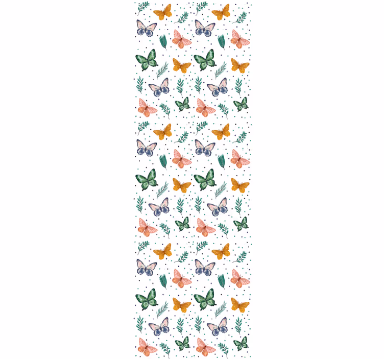 Papel tapiz mariposas dispersión de mariposas - TenVinilo
