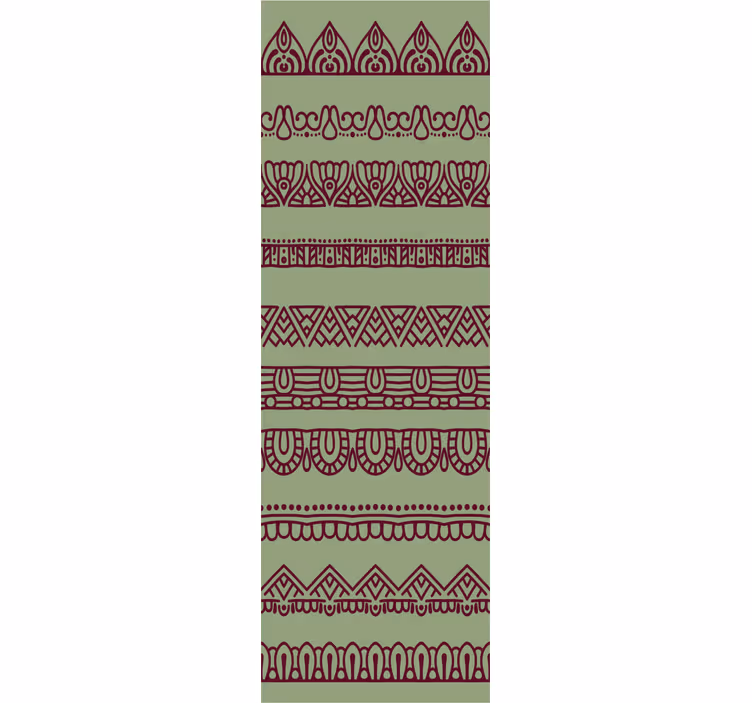 Papel tapiz ornamental patrones de borde adornados - TenVinilo