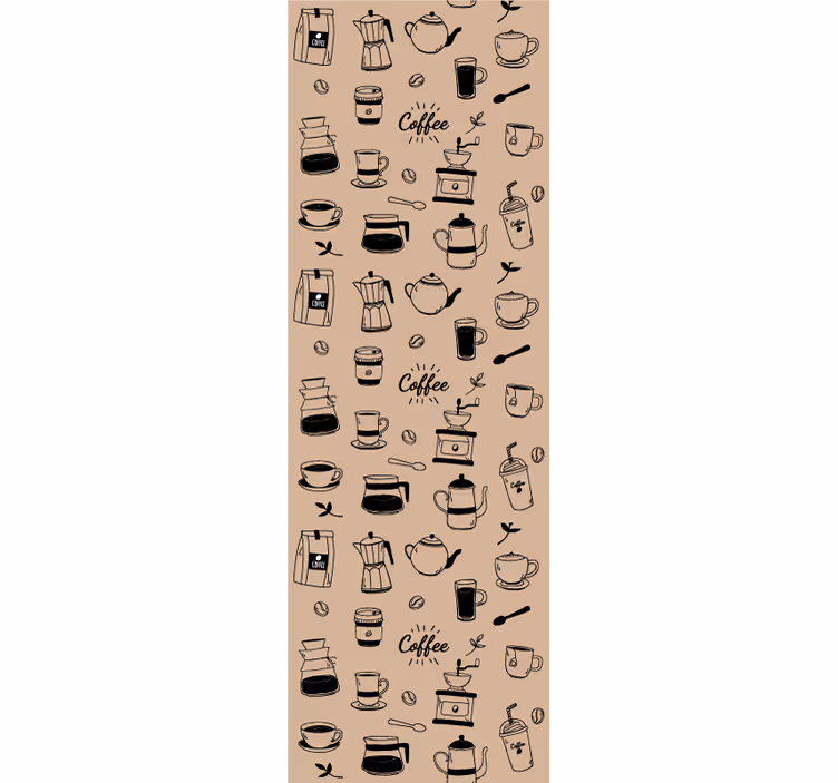 Papel tapiz cocina motivo de café - TenVinilo