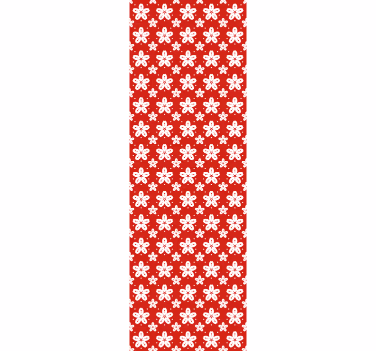 Papel tapiz floral conjunto con motivos florales - TenVinilo