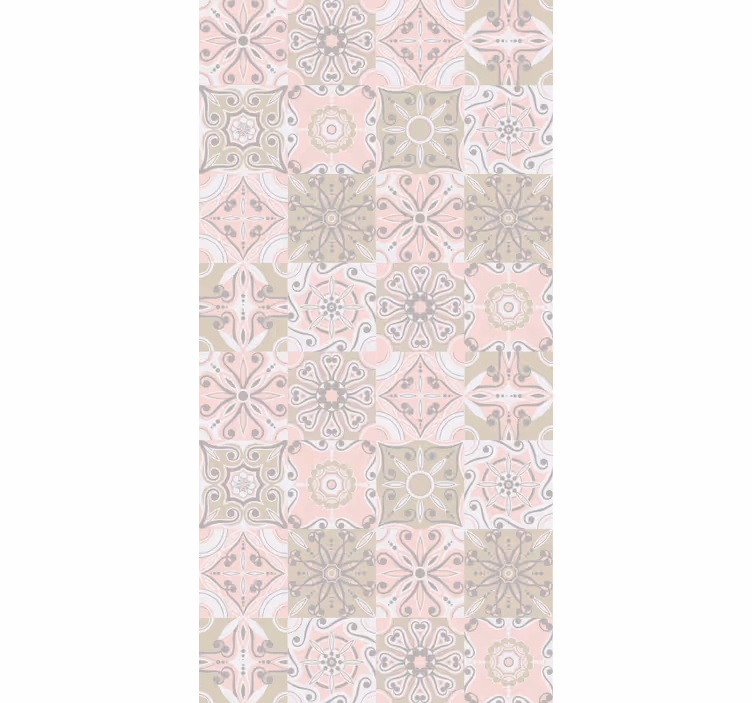 Papel tapiz azulejos patrón de mosaico - TenVinilo