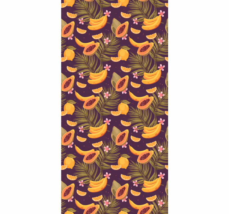 Papel pintado selva Selva con fruta 3 - TenVinilo