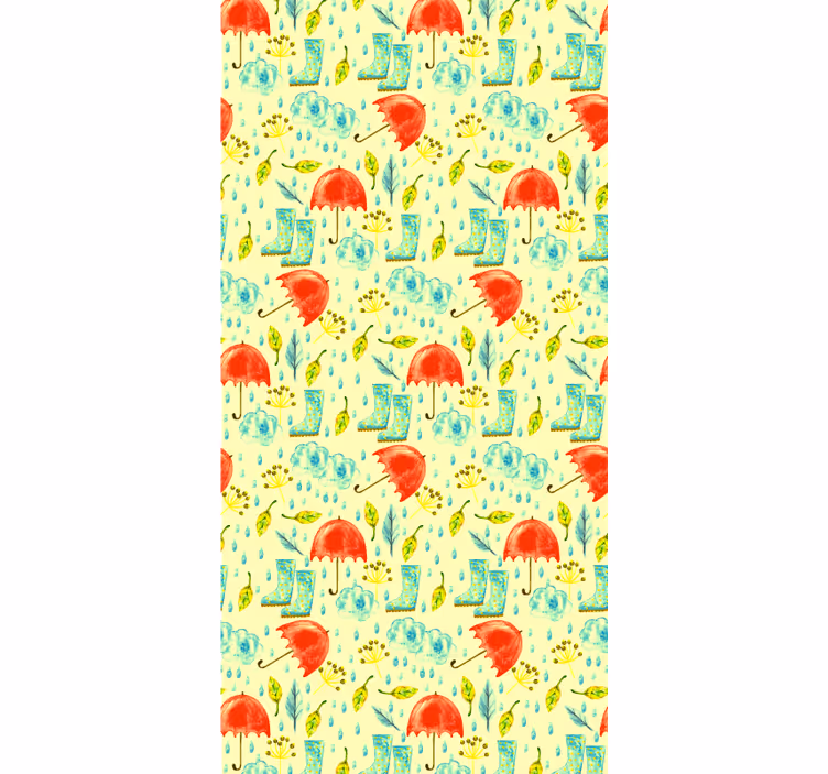 Papel tapiz naturaleza patrón de día lluvioso - TenVinilo