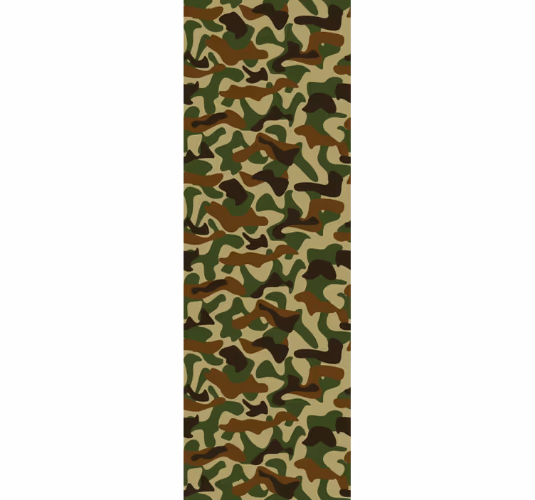 Papel pintado dormitorio Diseño de camuflaje - TenVinilo