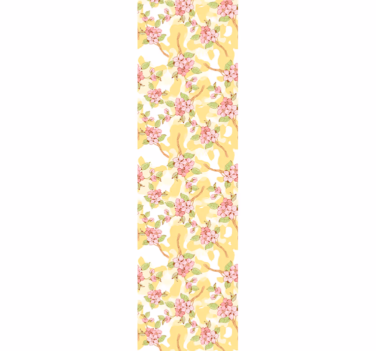 Papel pintado flores Flor de sakura de patrones sin fisuras - TenVinilo