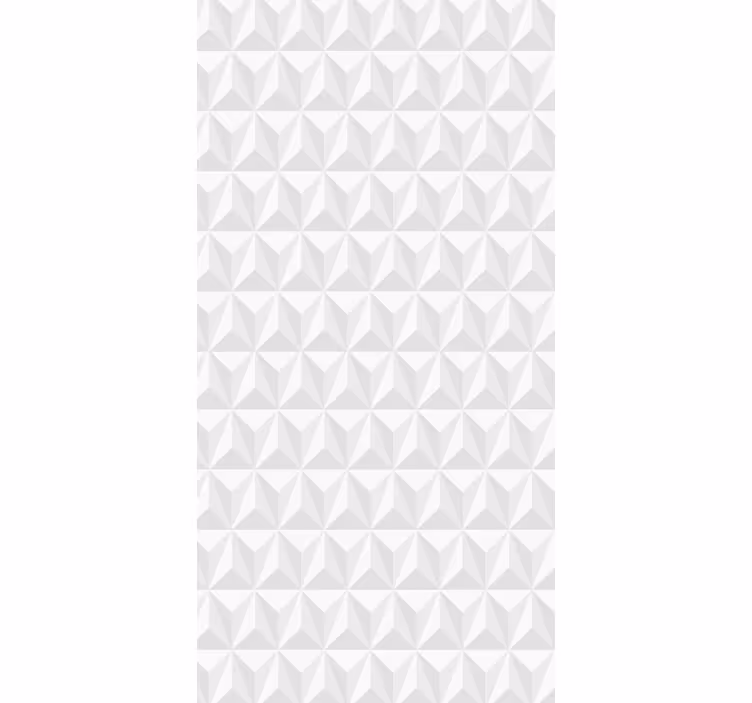 Papel pintado 3D Triángulos blancos - TenVinilo