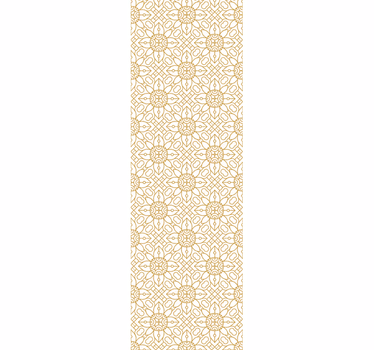 Papel pintado moderno Patrones modernos de flores y líneas. - TenVinilo