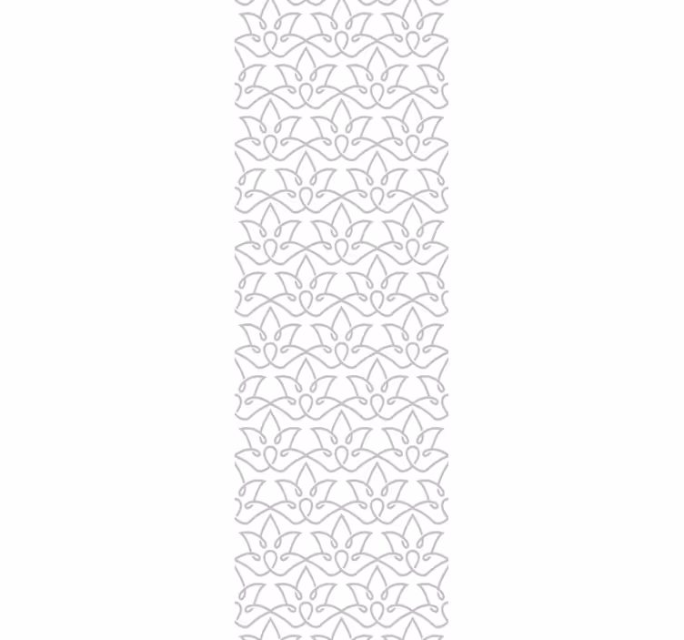 Papel pintado moderno Patrón gris floral moderno - TenVinilo