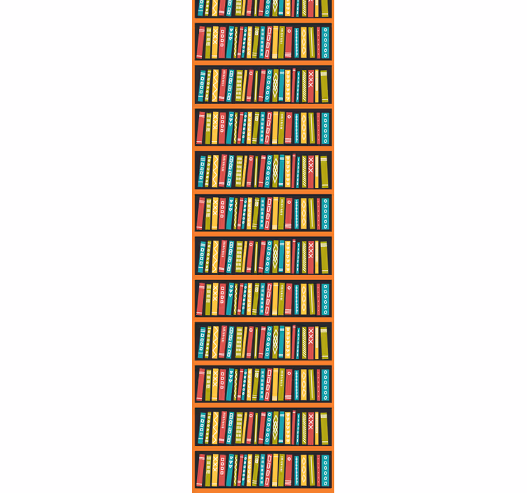 Papel pintado despacho Biblioteca llena de colores - TenVinilo