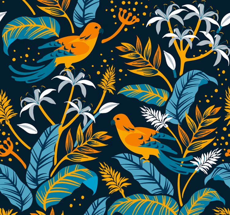 Papel pintado animal aves para comedor - TenVinilo