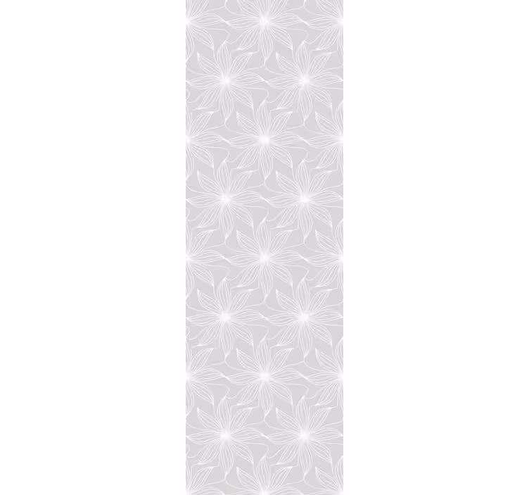 Papel tapiz gris geometría floral - TenVinilo