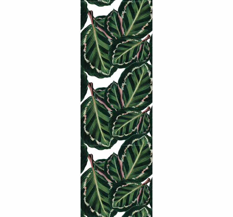 Papel pintado flores Patrón de maranta - TenVinilo